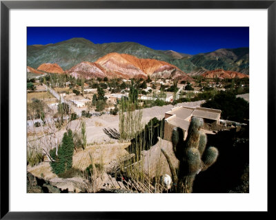 Seven Colours Hill Above Andean Village Of Quebrada De Humahuaca, Purmamarca, Argentina by Michael Taylor Pricing Limited Edition Print image