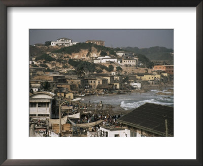 Cape Coast Town And Harbour From The Castle, Ghana, West Africa, Africa by David Poole Pricing Limited Edition Print image