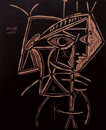 Lc - Tête De Femme by Pablo Picasso Pricing Limited Edition Print image