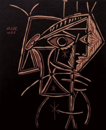 Lc - Tete De Femme by Pablo Picasso Pricing Limited Edition Print image