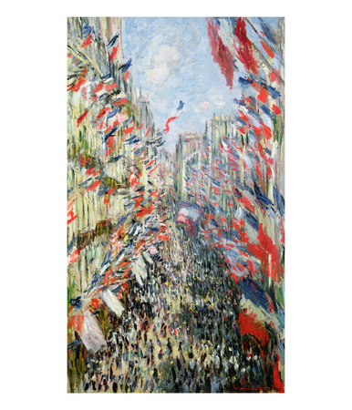 The Rue Montorgueil, Paris, Celebration Of June 30, 1878 by Claude Monet Pricing Limited Edition Print image