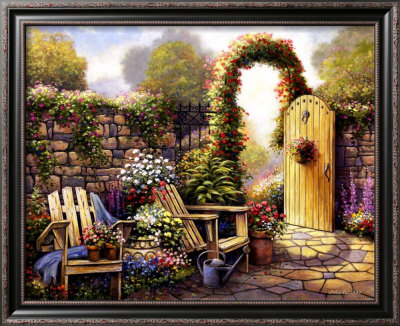 Garden Sanctuary by John Zaccheo Pricing Limited Edition Print image