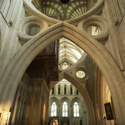 Wells Cathedral, Somerset, 14Th Century Scissor Arches by Ben Johnson Pricing Limited Edition Print image