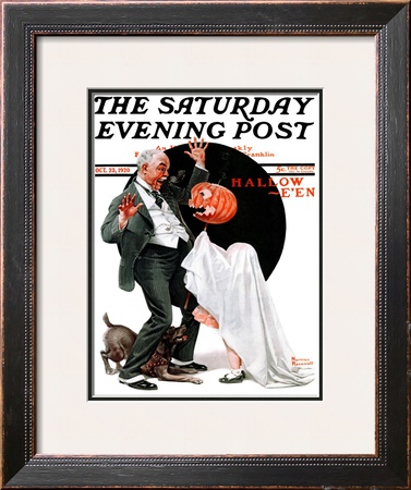 Halloween Saturday Evening Post Cover, October 23,1920 by Norman Rockwell Pricing Limited Edition Print image
