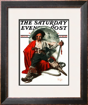 Thoughts Of Home Saturday Evening Post Cover, June 14,1924 by Norman Rockwell Pricing Limited Edition Print image