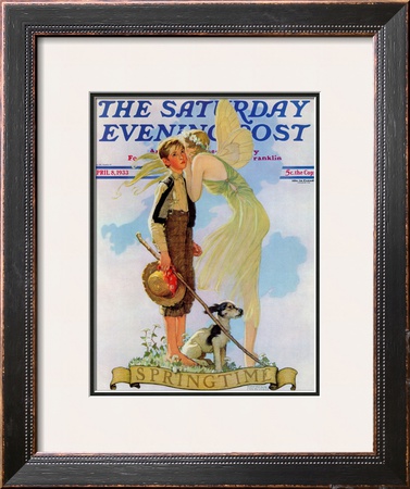 Springtime, 1933 Saturday Evening Post Cover, April 8,1933 by Norman Rockwell Pricing Limited Edition Print image