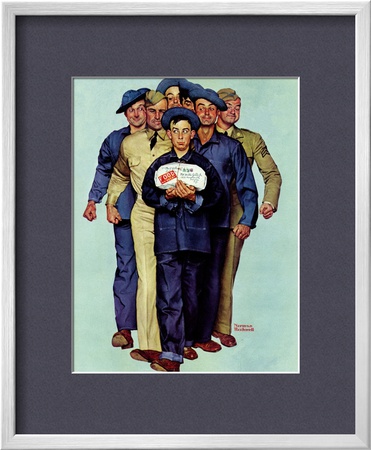 Willie Gillis' Package From Home, October 4,1941 by Norman Rockwell Pricing Limited Edition Print image