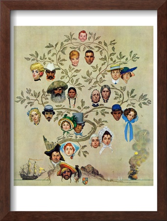 Family Tree, October 24,1959 by Norman Rockwell Pricing Limited Edition Print image