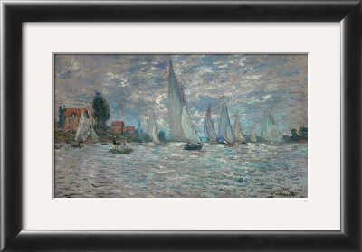 The Sailboats - Boat Race At Argenteuil, C. C.1874 by Claude Monet Pricing Limited Edition Print image