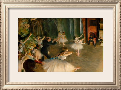 Rehearsal On Stage by Edgar Degas Pricing Limited Edition Print image