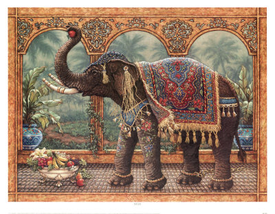 Rajah's Feast by Janet Kruskamp Pricing Limited Edition Print image