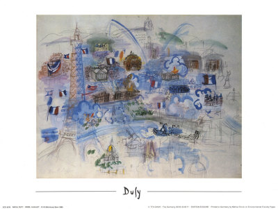 Paris 14 Julliet by Raoul Dufy Pricing Limited Edition Print image