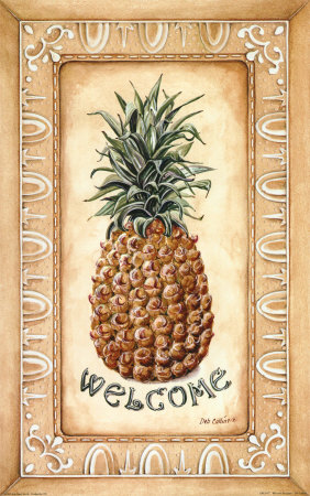 Welcome Pineapple by Deb Collins Pricing Limited Edition Print image