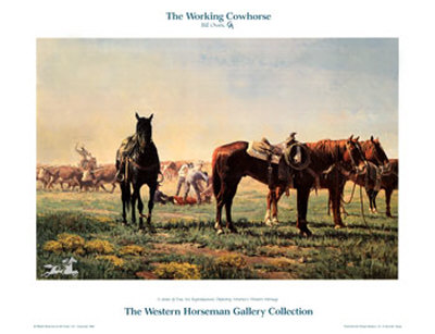 Working Cowhorse by Bill Owen Pricing Limited Edition Print image