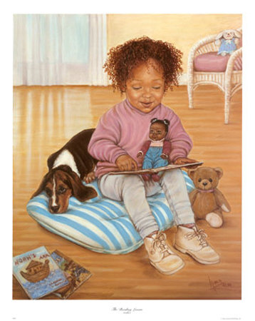 Reading Lesson by Marla Pricing Limited Edition Print image
