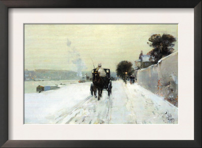 Along The Seine by Childe Hassam Pricing Limited Edition Print image