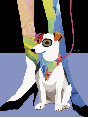 Bandana Dog by Patti Mollica Pricing Limited Edition Print image
