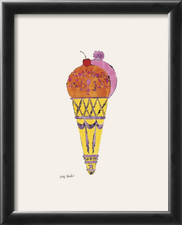 Ice Cream Dessert, C. 1959 (Red And Pink) by Andy Warhol Pricing Limited Edition Print image