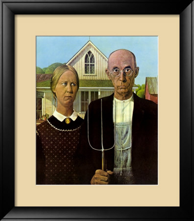 American Gothic, 1930 by Grant Wood Pricing Limited Edition Print image