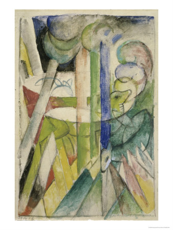 Mountain Goats by Franz Marc Pricing Limited Edition Print image