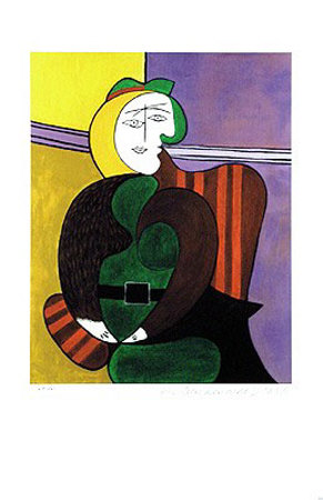 The Red Armchair by Pablo Picasso Pricing Limited Edition Print image