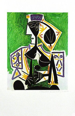Woman In Green by Pablo Picasso Pricing Limited Edition Print image