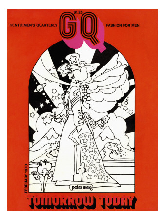 Gq Cover - February 1970 by Peter Max Pricing Limited Edition Print image