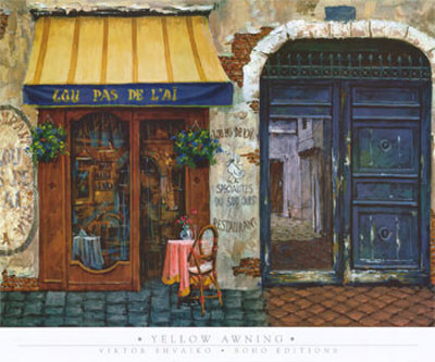 Yellow Awning by Viktor Shvaiko Pricing Limited Edition Print image
