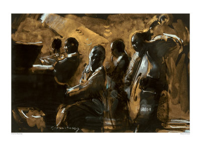 Blues On Gold by Charlie Mackesy Pricing Limited Edition Print image