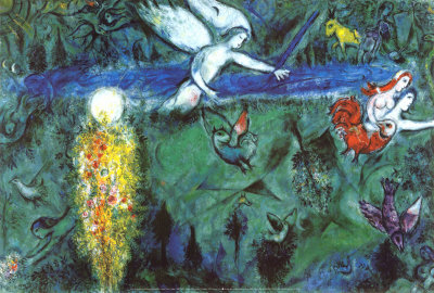 Adam Et Eve Chasses Du Paradis by Marc Chagall Pricing Limited Edition Print image