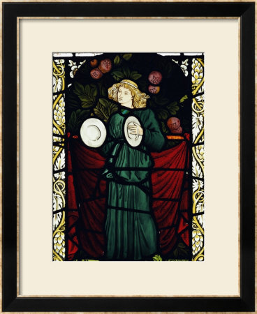 Minstrel Angel With Cymbals, For The East Window Of St. John's Church, Dalton Yorkshire by William Morris Pricing Limited Edition Print image