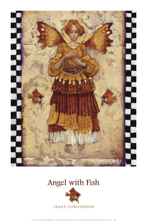 Angel With Fish by James Christensen Pricing Limited Edition Print image