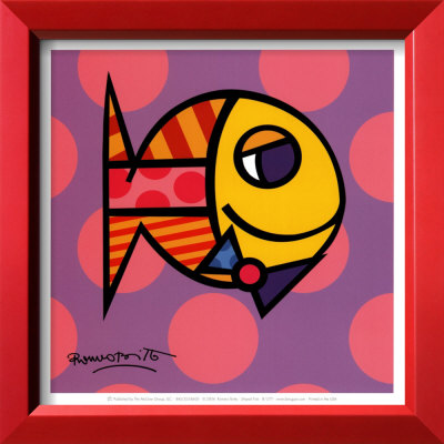 Striped Fish by Romero Britto Pricing Limited Edition Print image