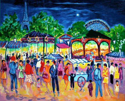 Fete Foraine A Paris by Jean-Claude Picot Pricing Limited Edition Print image