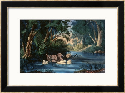 The Pond In The Woods by Currier & Ives Pricing Limited Edition Print image