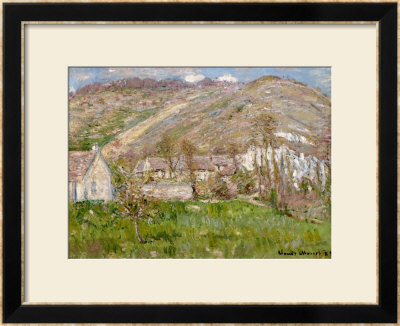 Hamlet On The Cliffs Near Giverny 1883 by Claude Monet Pricing Limited Edition Print image