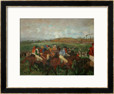 A Gentlemen's Race, Before The Start, 1862 And 1882 by Edgar Degas Pricing Limited Edition Print image