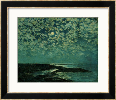 Moonlight, Isle Of Shoals, 1892 by Albert Bierstadt Pricing Limited Edition Print image