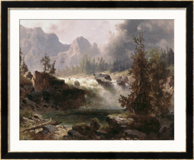 Rocky Mountain Stream by Albert Bierstadt Pricing Limited Edition Print image