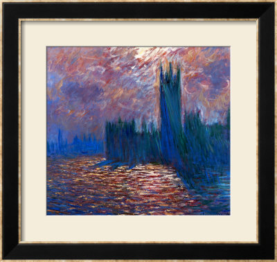 London, The Parliament; Reflections On The Thames River, 1899-1901 by Claude Monet Pricing Limited Edition Print image