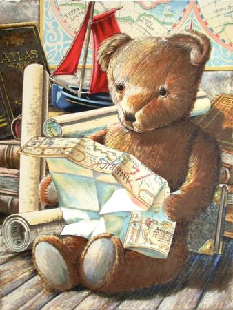 Serie Ours : Map Collector by Daniel Authouart Pricing Limited Edition Print image