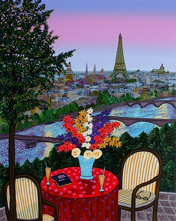 Aperitif By The Seine by Ledan Fanch Pricing Limited Edition Print image