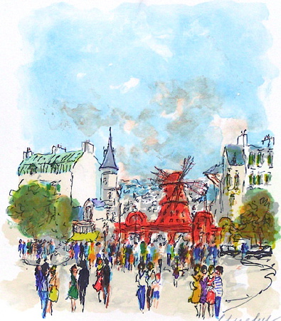 Paris, Le Mouiin Rouge Iv by Urbain Huchet Pricing Limited Edition Print image