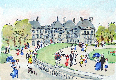 Paris, Le Jardin Du Luxembourg by Urbain Huchet Pricing Limited Edition Print image