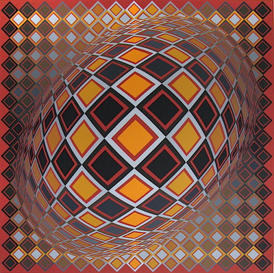Teke by Victor Vasarely Pricing Limited Edition Print image
