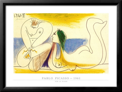 Sur La Plage, 1961 by Pablo Picasso Pricing Limited Edition Print image