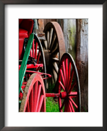 Wagon Wheels, Pioneer Homestead, Great Smoky Mountains, North Carolina, Usa by Adam Jones Pricing Limited Edition Print image