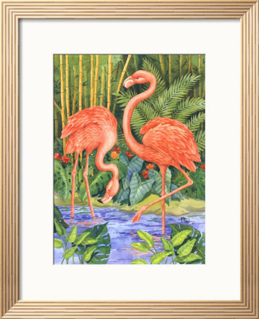Bamboo Flamingo by Paul Brent Pricing Limited Edition Print image