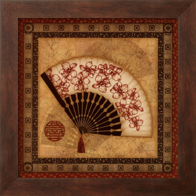 Oriental Fan I by Sally Ray Cairns Pricing Limited Edition Print image