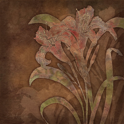 Lilies At Sunset Ii by Sally Ray Cairns Pricing Limited Edition Print image